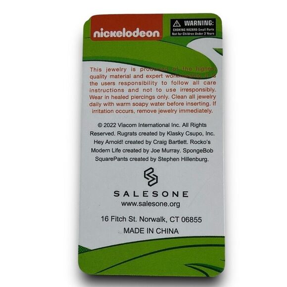 Nickelodeon Angry Beavers 14 Gauge 316L Belly Button Navel Ring - Picture 5 of 6